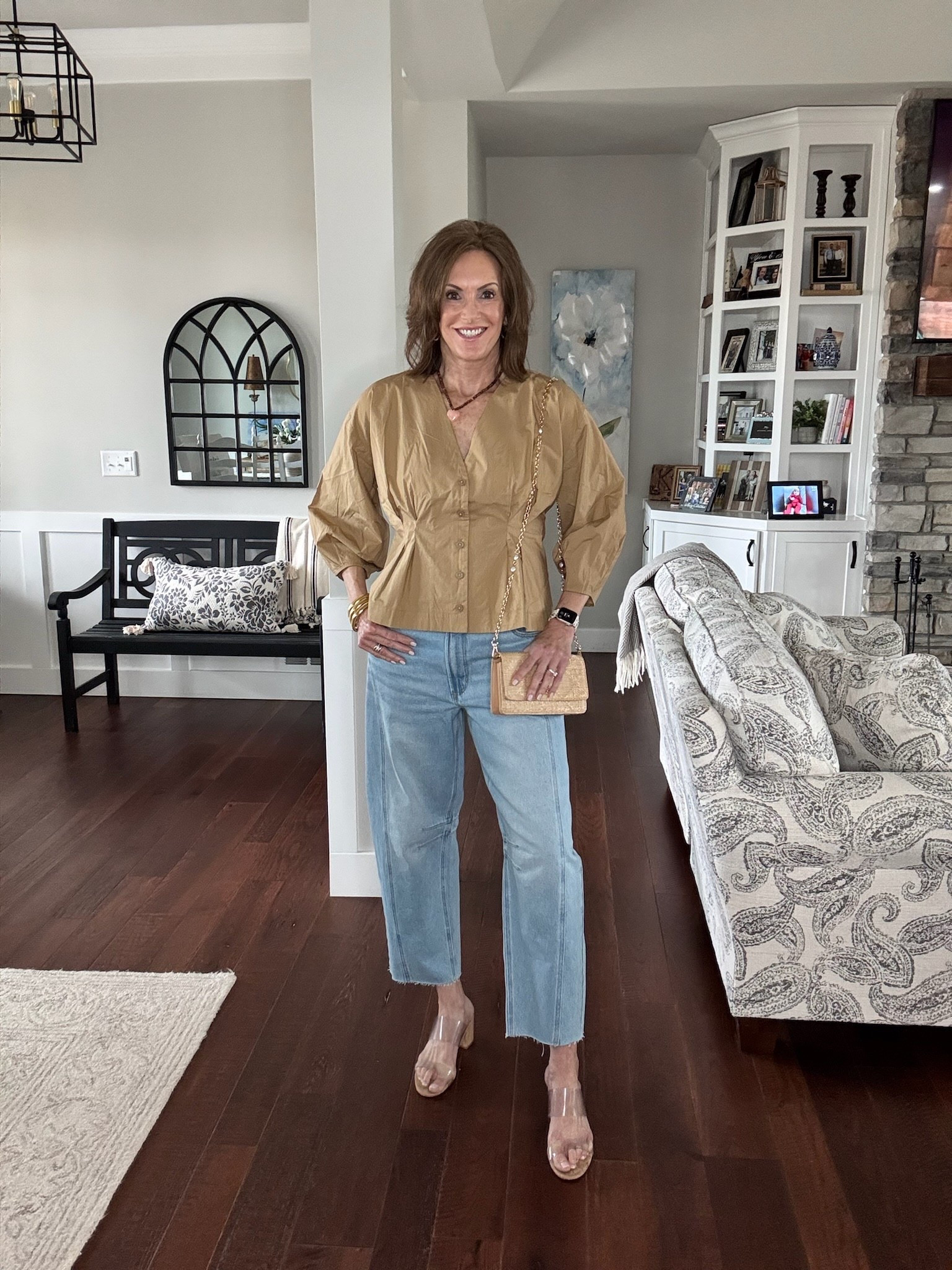 Spring date night outfit! Wearing a medium top and 28/6 jeans - - - Women’s fashion, outfit inspo, outfit ideas, what to wear for, fashion over 40, fashion over 50, winter fashion, winter styles, winter outfits, winter outfit inspo, trending fashion, chic style, winter to spring outfits, winter to spring style, winter to spring transition outfits, spring outfits, spring fashion, spring style, women’s winter outfit, women’s spring outfit

#LTKOver40 #LTKSeasonal #LTKootd