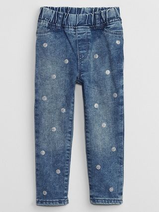 babyGap Print Pull-On Ankle Jeggings with Washwell | Gap Factory