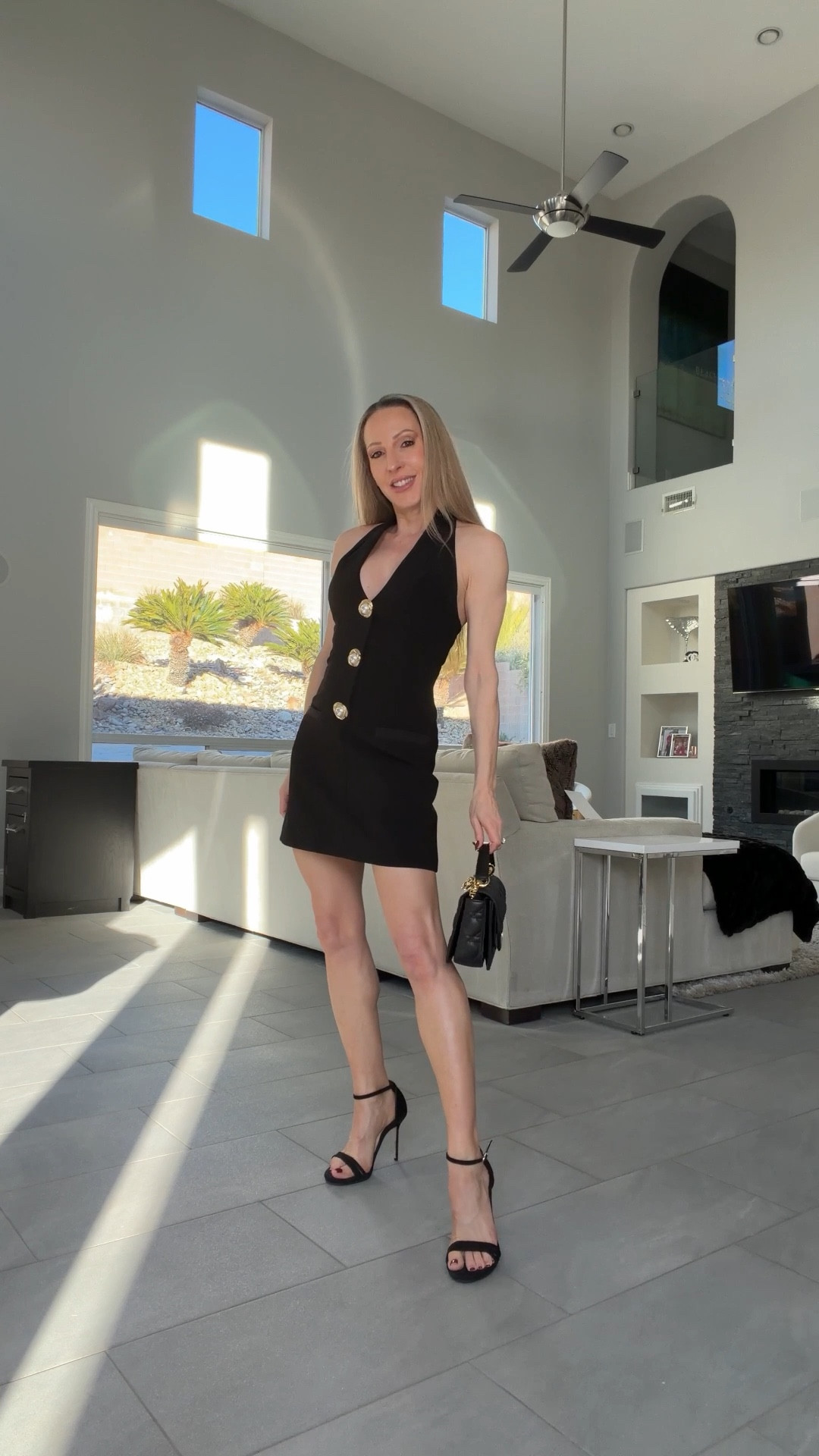 Date night outfit: Revolve black cocktail dress with gold and pearl details on sale for under $100 that matches the gold and pearl details on my black caviar leather Dior Jolie top handle bag. Sarah Flint black suede strappy heel sandals and straightened hair and I’m good to go. 

#LTKSaleAlert #LTKPetite #LTKootd