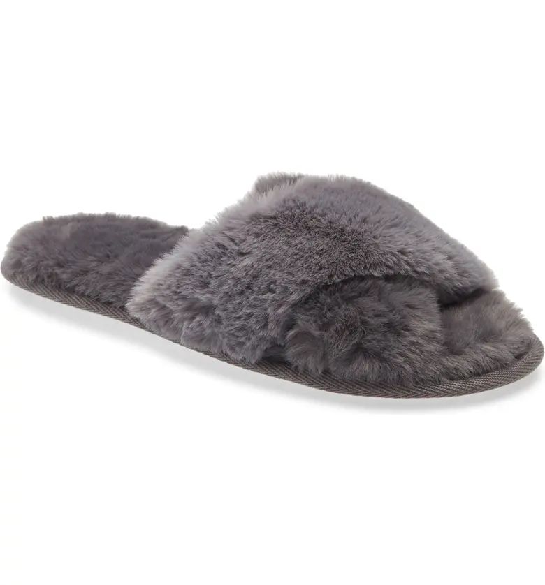 Snuggle Plush Faux Fur Slipper | Nordstrom Canada