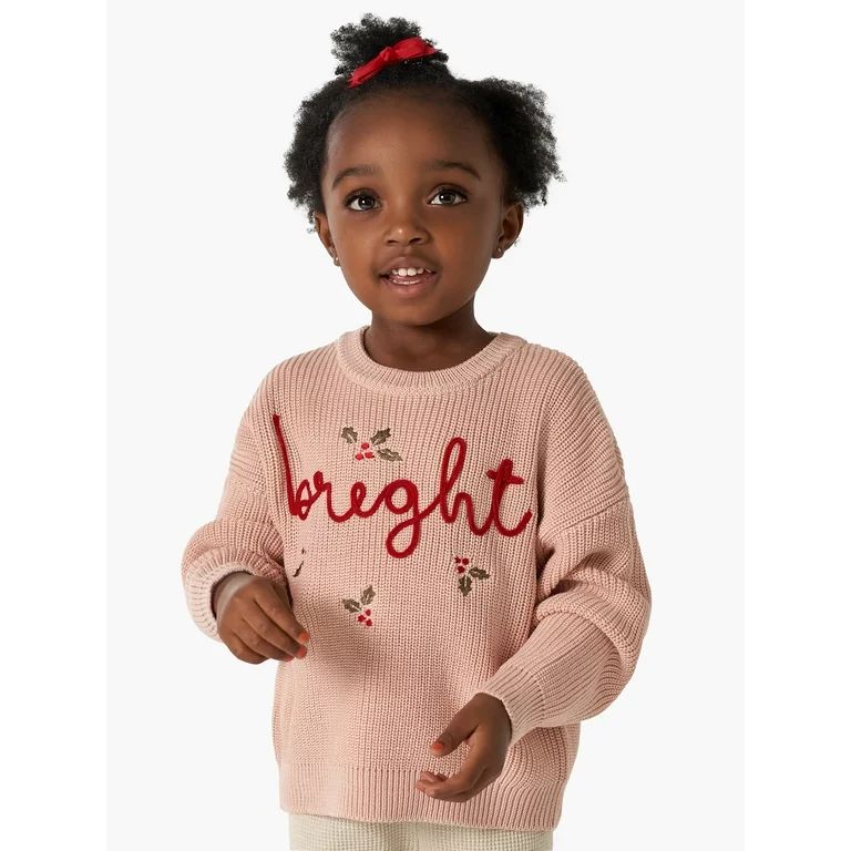 Modern Moments By Gerber Toddler Girl Matching Sister Sweater, Sizes 2T-5T | Walmart (US)