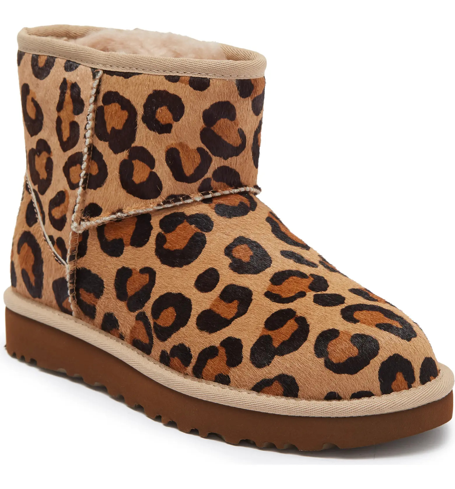 Leopard Print Genuine Calf Hair Classic Mini Boot (Women) | Nordstrom Rack