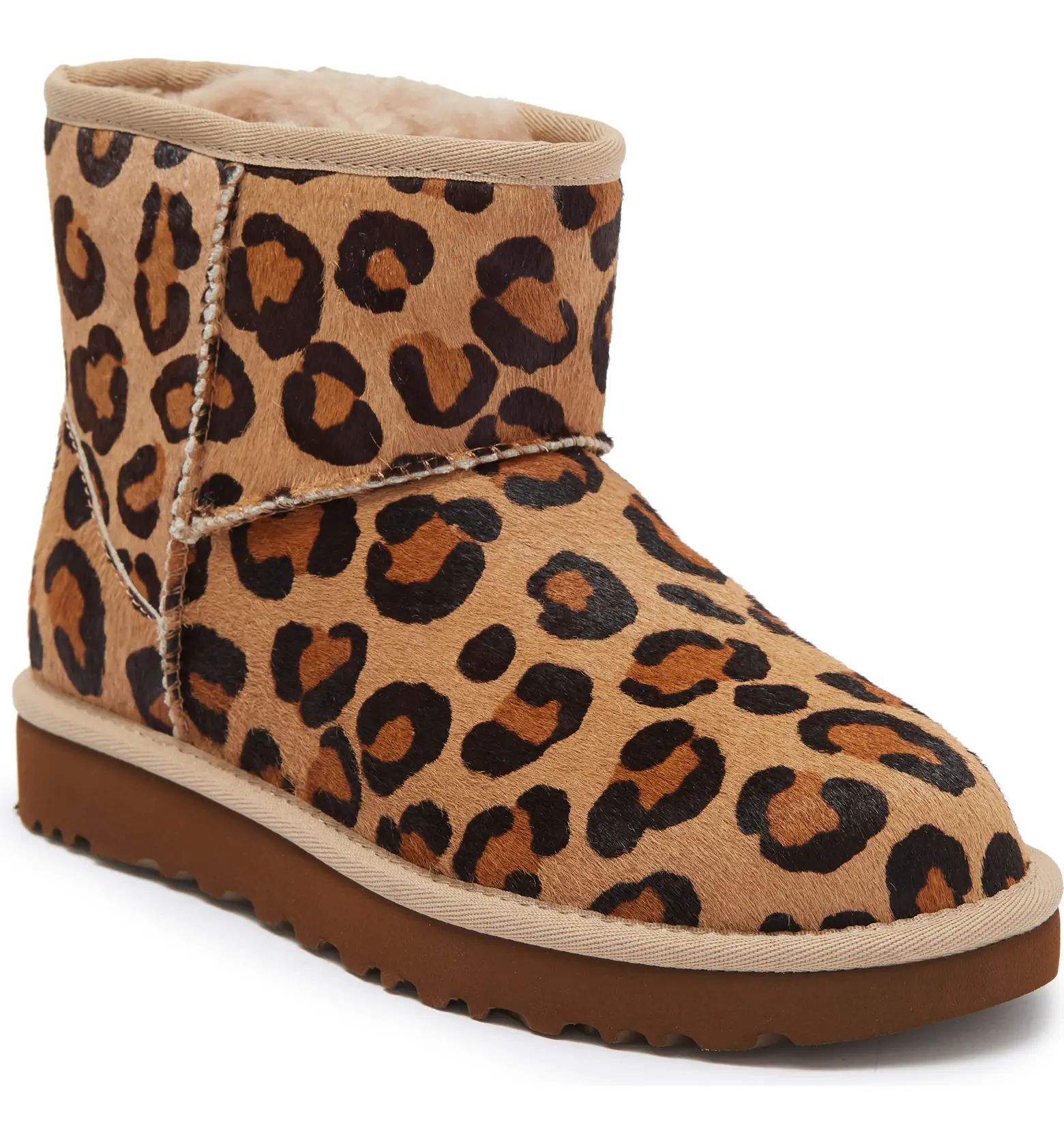 Leopard Print Genuine Calf Hair Classic Mini Boot (Women) | Nordstrom Rack