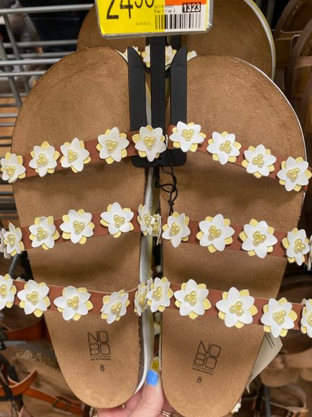 The most darling flower retro sandals at Walmart!! Footbed sandals 

#LTKFind