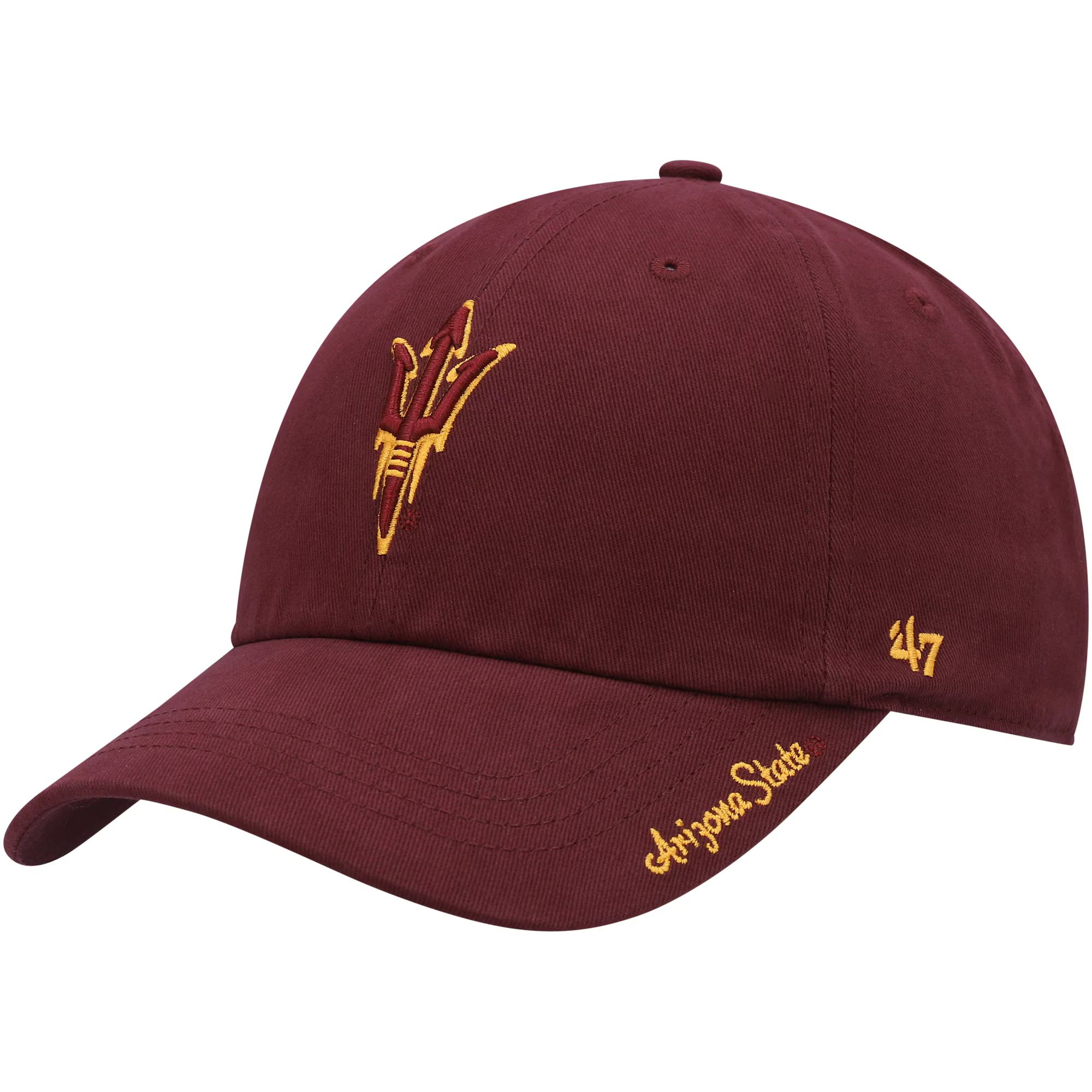 Arizona State Sun Devils '47 Women's Miata Clean Up Logo Adjustable Hat - Maroon | Fanatics