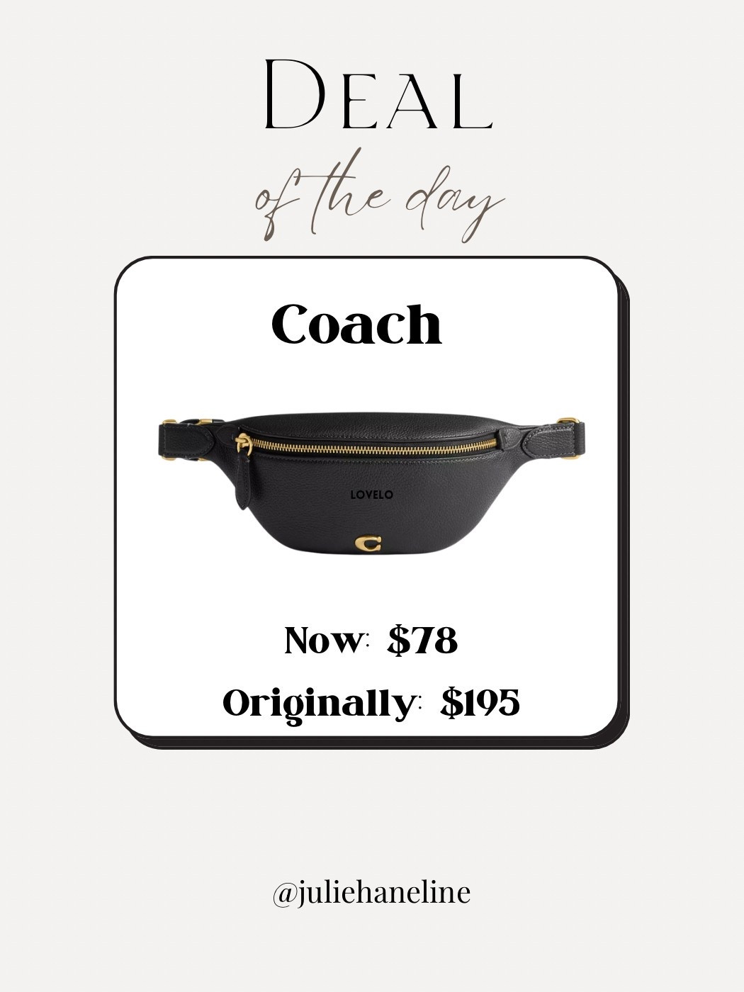 Coach belt bag on sale! 

#LTKStyleTip #LTKSpringSale #LTKSaleAlert