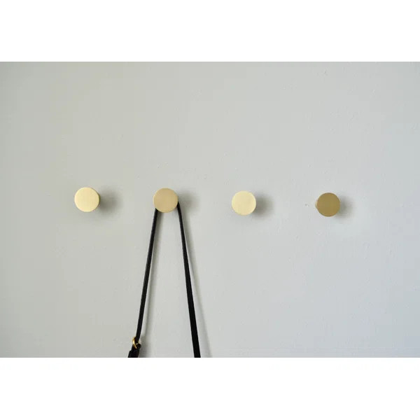 Marabeth 1.2'' Wide Wall Hook in Black (Set of 4) | Wayfair North America