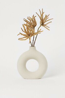 NIB H&M Home Ceramic Donut Circular Vase Small - SOLD OUT | eBay US