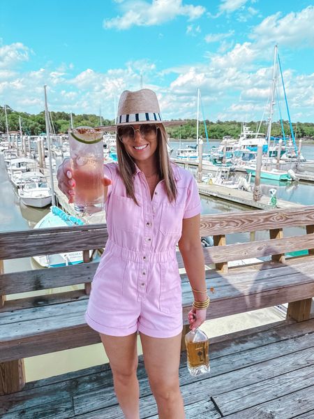 An easy summer casual look! 

Romper, summer outfit, beach hat, vacation outfit 

#LTKstyletip #LTKtravel #LTKSeasonal