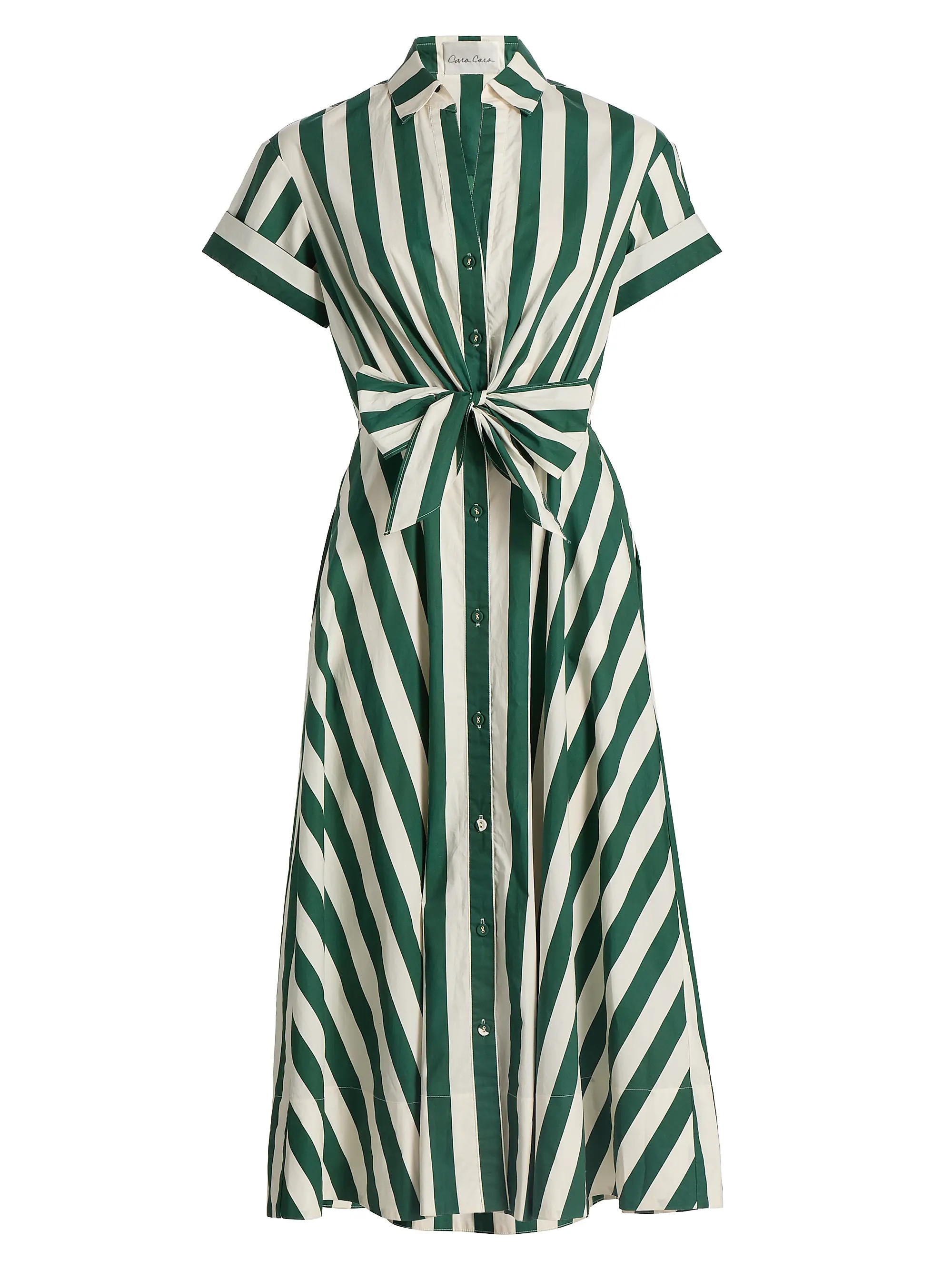 Cara Cara Asbury Striped Cotton Poplin Midi-Shirtdress | Saks Fifth Avenue | Saks Fifth Avenue