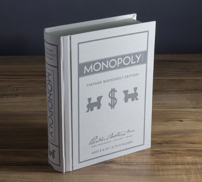 Linen Book Board Games - Set of 3 | Pottery Barn (US)