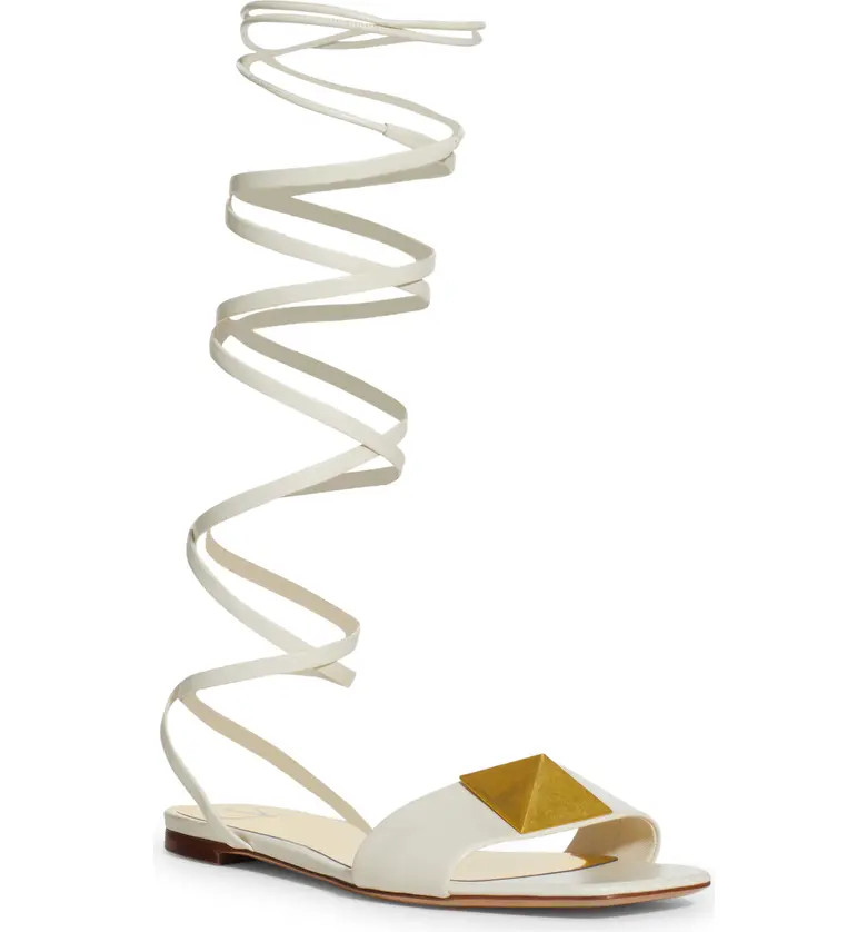 Valentino Garavani Roman Stud Wrap Sandal | Nordstrom | Nordstrom