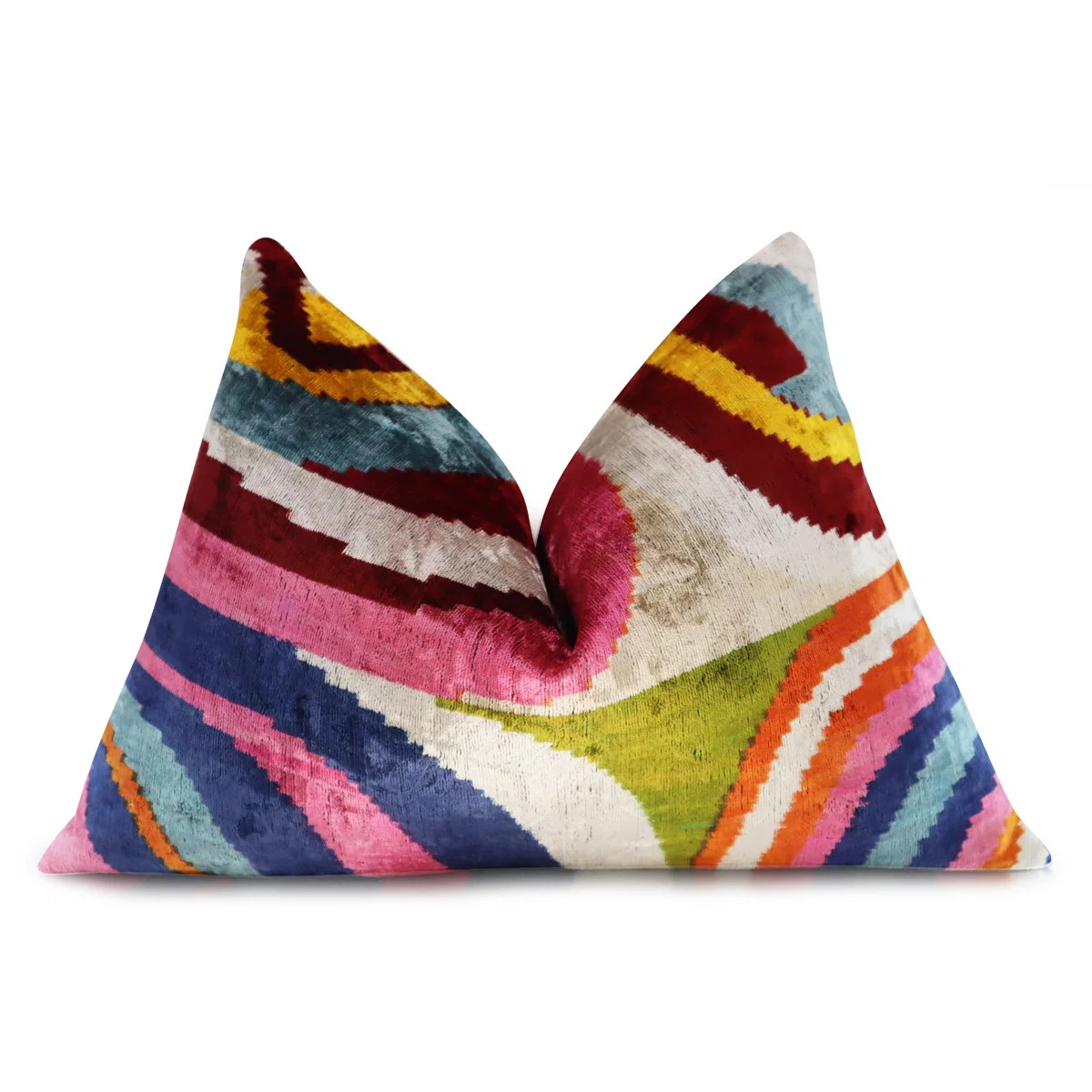 Geometric Velvet Throw Pillow | Wayfair North America