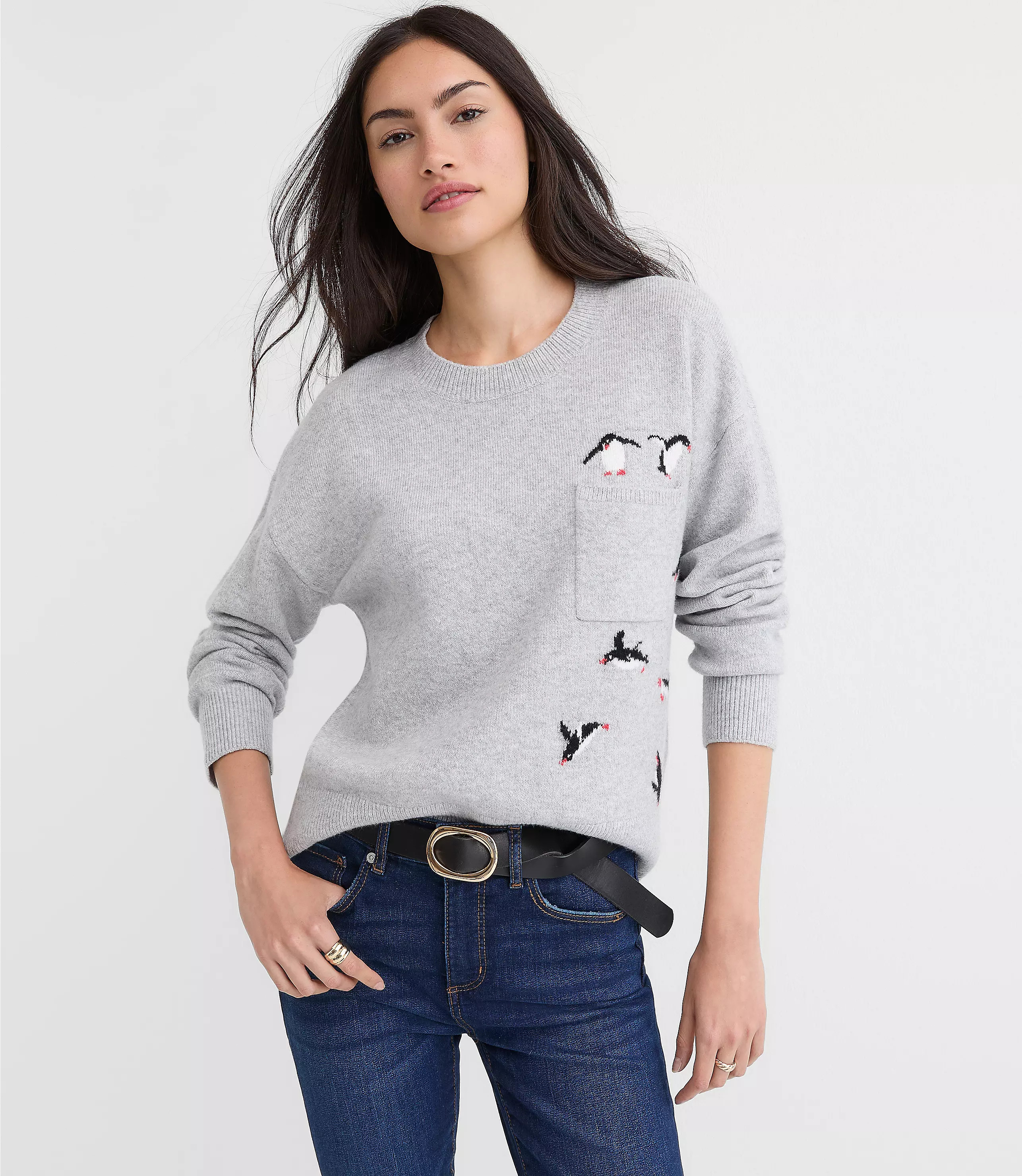 Penguin Pocket Sweater | LOFT