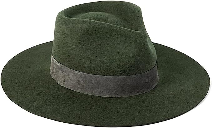 Lack of Color Women's The Mirage Suede-Trimmed Wool Fedora | Amazon (US)