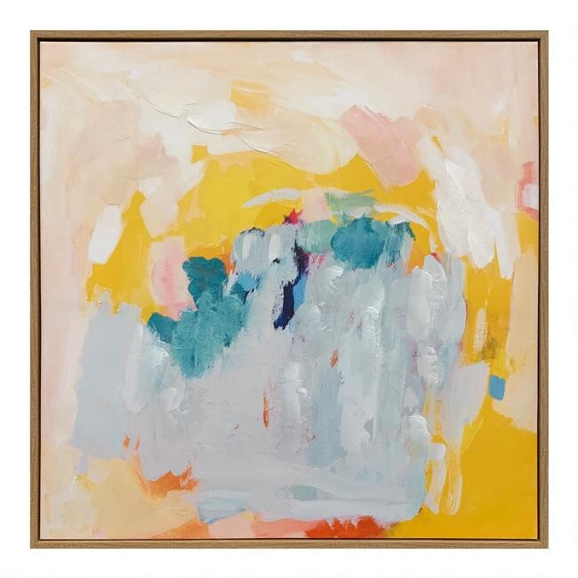 Sorbet Pastel by Amira Rahim Framed Canvas Wall Art | World Market