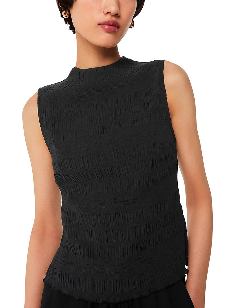 Whistles Plisse Sleeveless Top | Bloomingdale's (US)