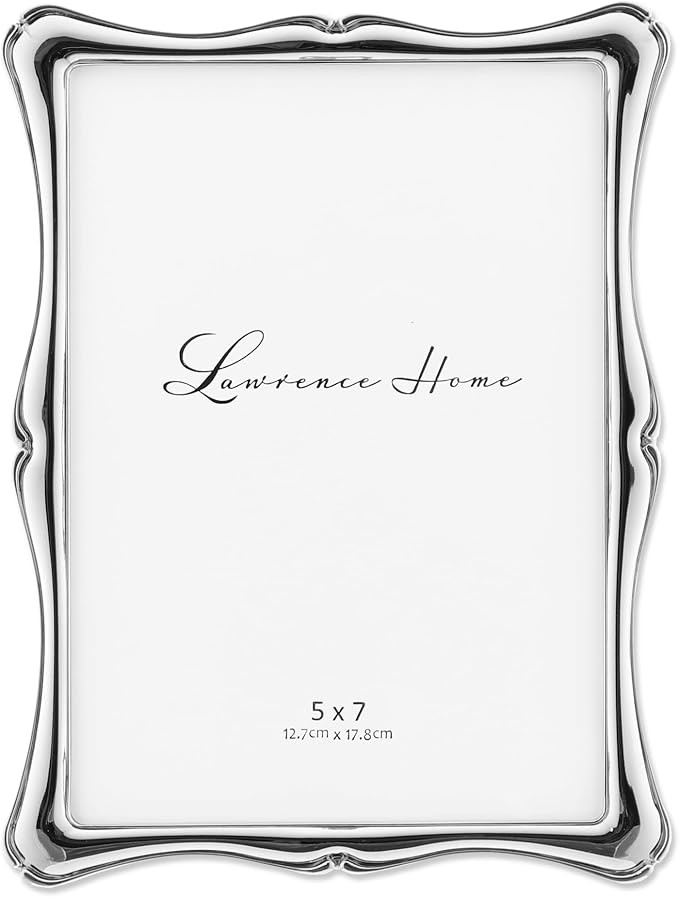 Lawrence Frames 710257 Silver Metal Romance Picture Frame, 5 by 7-Inch, Silver | Amazon (US)