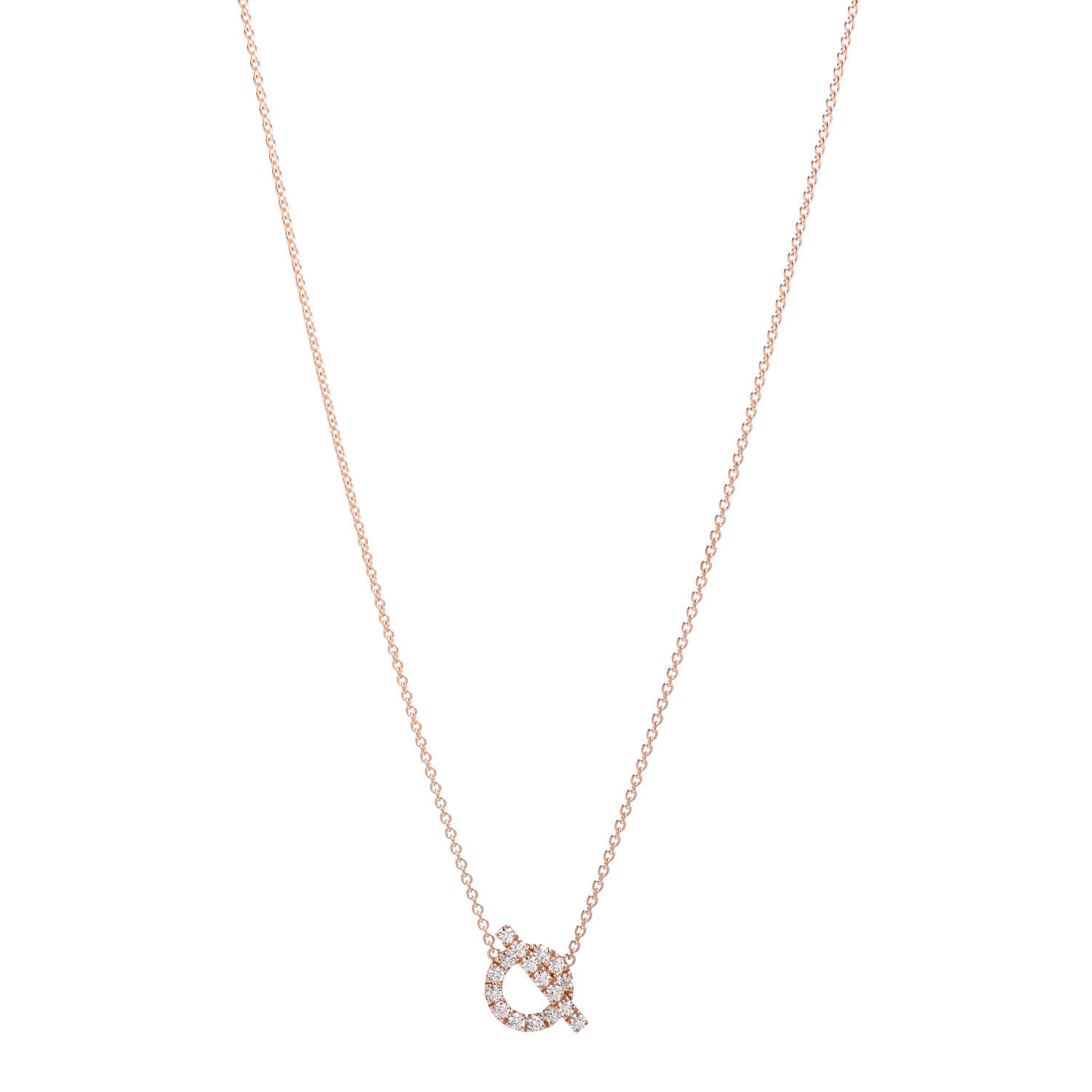 HERMES

18K Rose Gold Diamond Finesse Pendant Necklace | Fashionphile