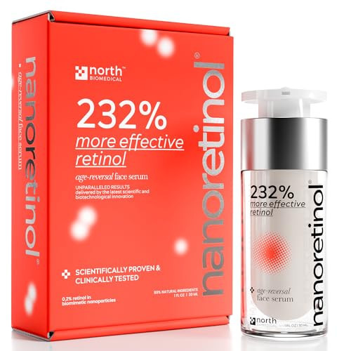 NANORETINOL, the Retinol Serum 232% more Effective - Clinically Proven - Encapsulated Nano Retinol Serum for Face & Eye Contour - Anti-Aging & Dark Spots Remover - Less Irritating than Tretinoin | Amazon (US)