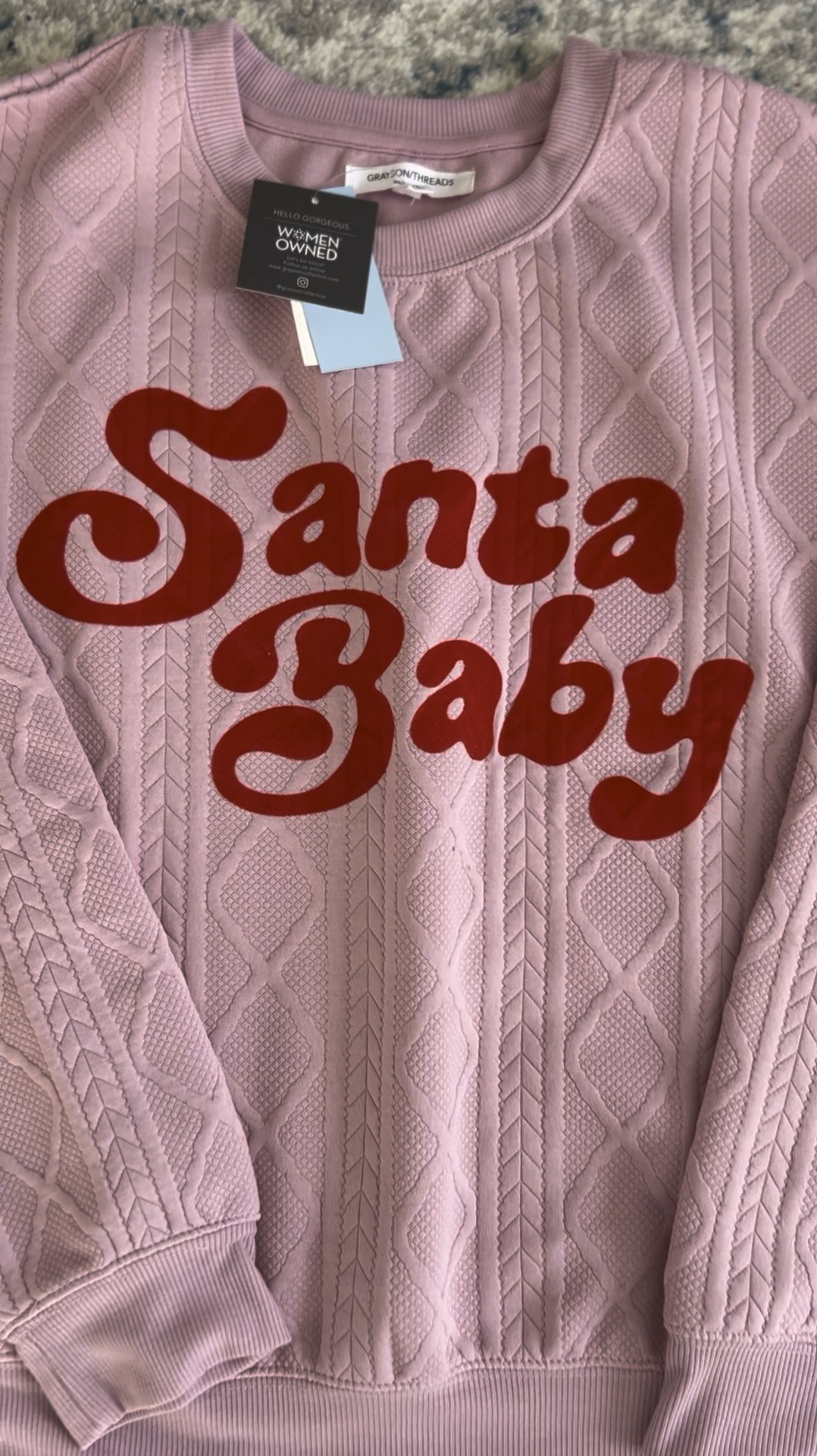 Just got this in and love it! I had no clue it was made by a women owned business! 👏 on clearance as well as the matching pants!

#LTKStyleTip #LTKFindsUnder50 #LTKHoliday