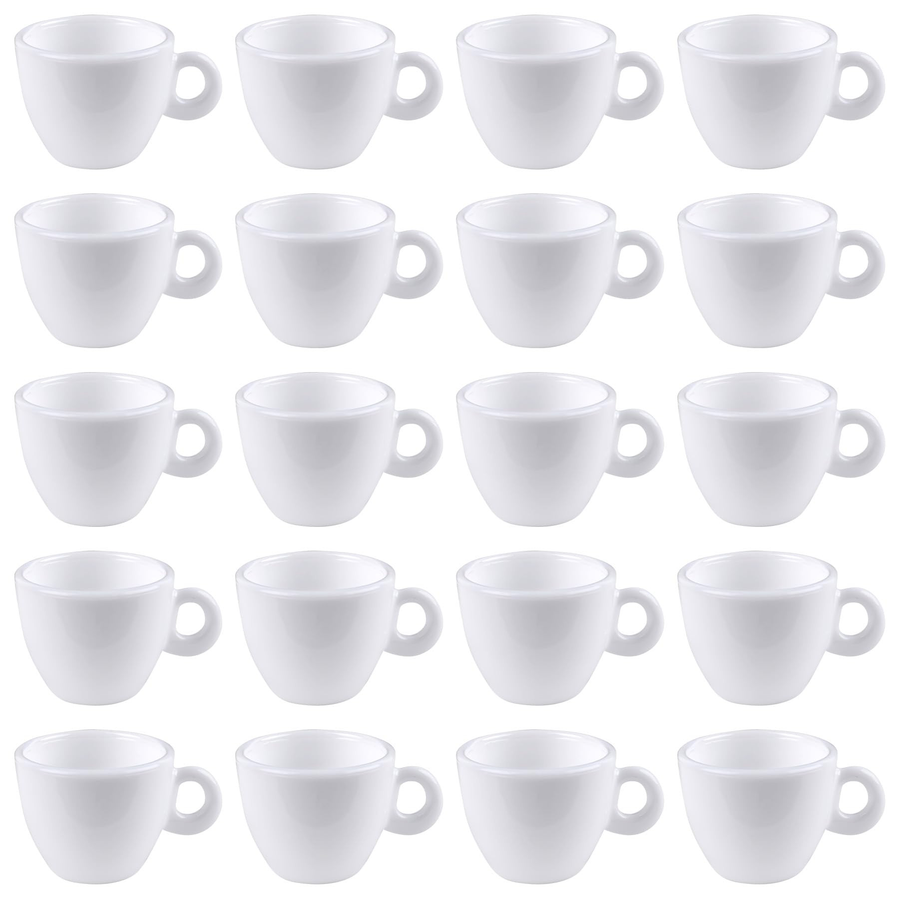 AUEAR, 20 Pack Mini Coffee Cup Plastic Miniatures White Mug Tea Cup For Food Kitchen Room Dollhou... | Amazon (US)