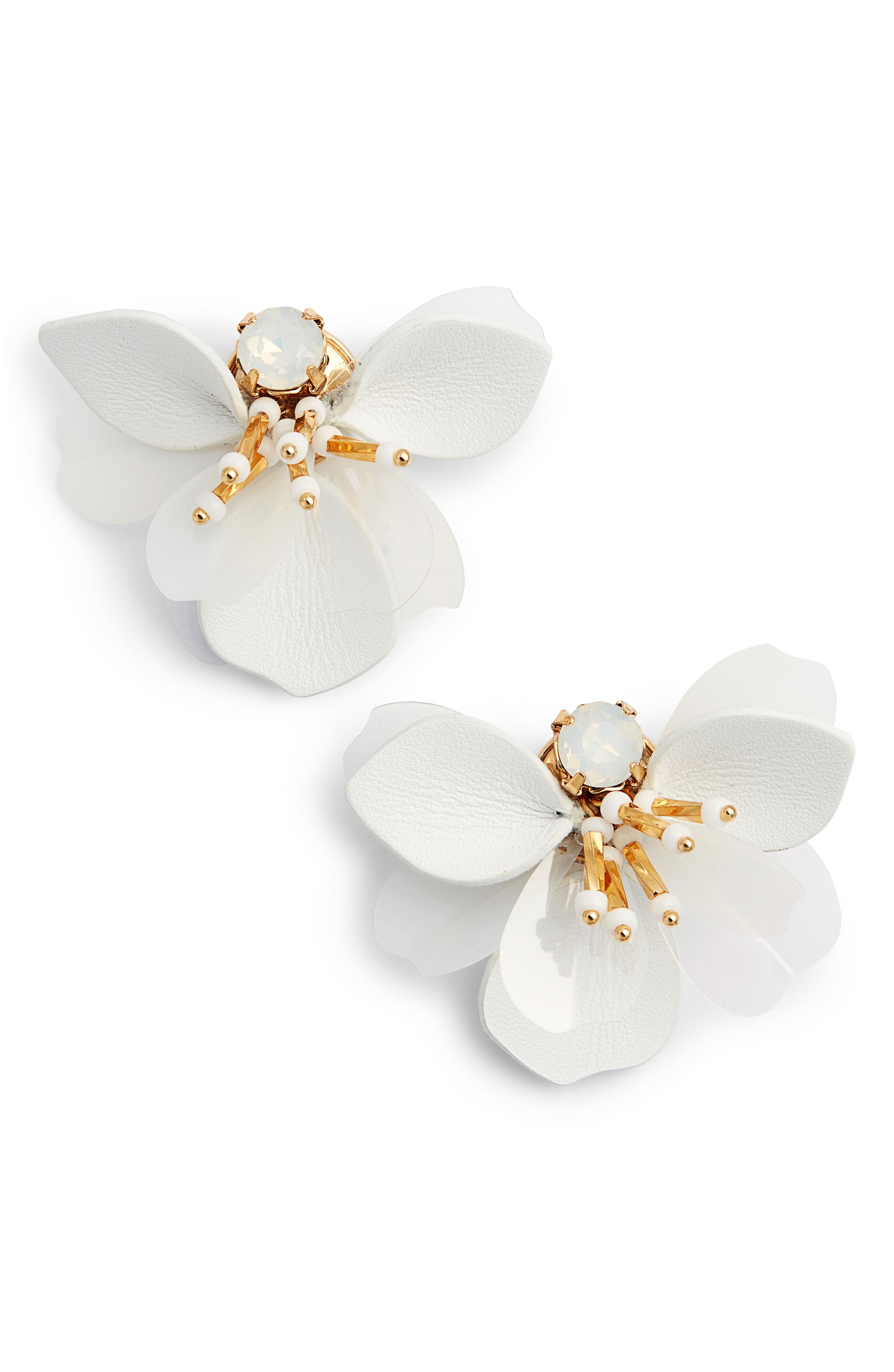 vibrant life leather statement earrings | Nordstrom