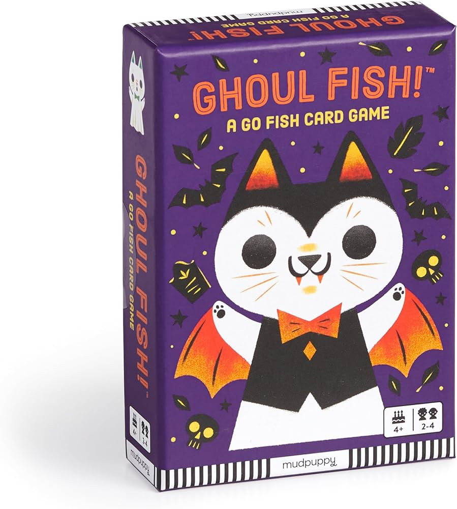 Mudpuppy Ghoul Fish! – A Spooky Ghost Cat Version of Classic Kids Go Fish Card Game with Color ... | Amazon (US)