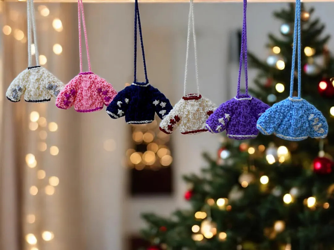 Taylor Swift Ornament Folklore Cardigan Hanging Ornament Handmade Crochet Taylor Swift Decor Chri... | Etsy (US)