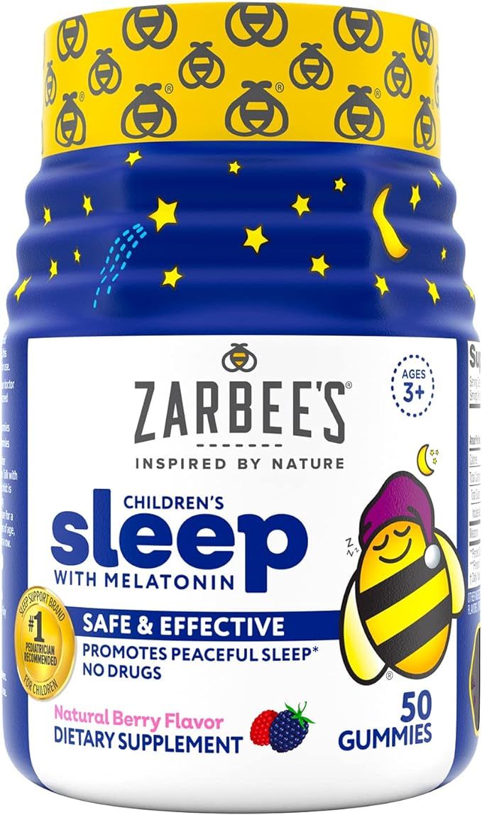 Zarbee's Kids 1mg Melatonin Gummy; Drug-Free & Effective Sleep Supplement for Children Ages 3 and... | Amazon (US)