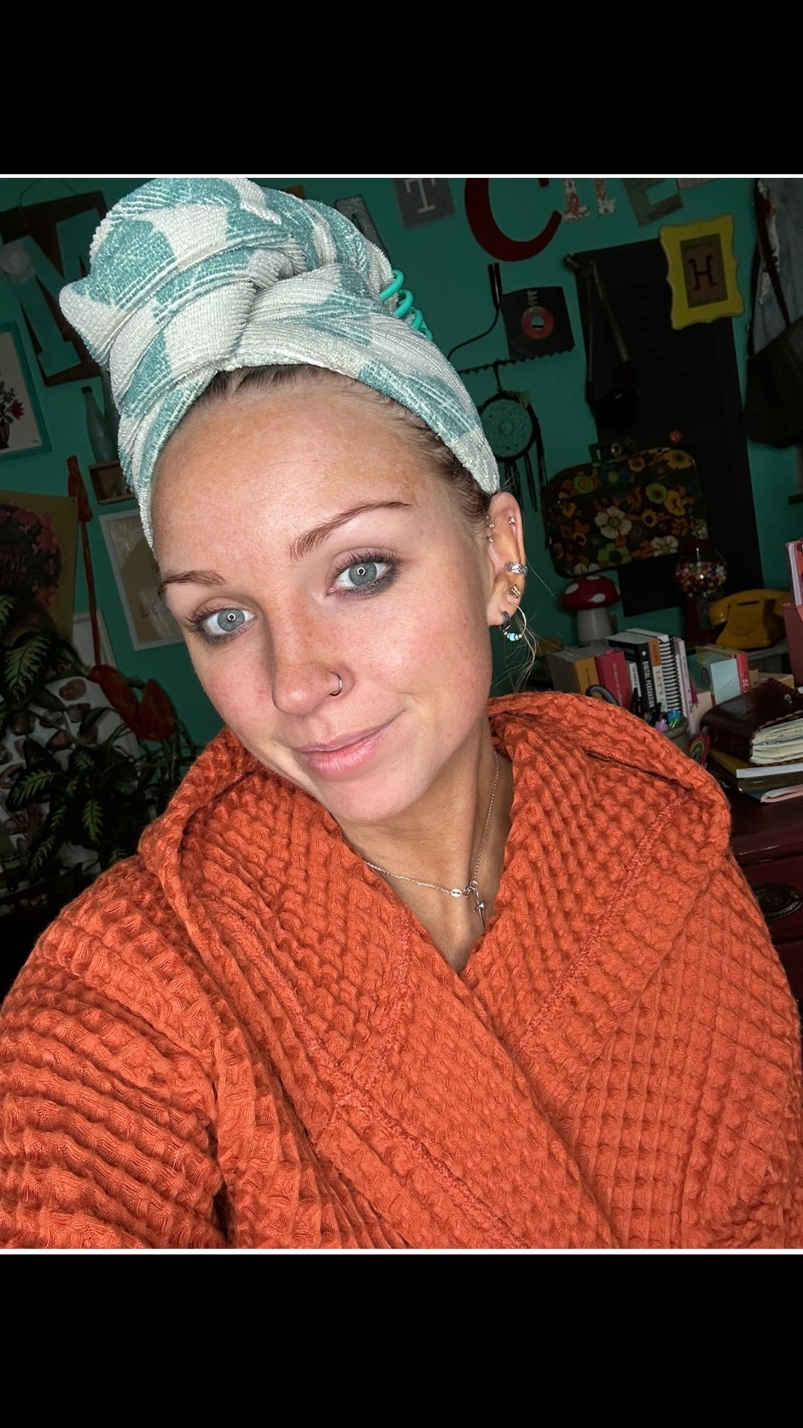 Waffle knit Turkish cotton robe