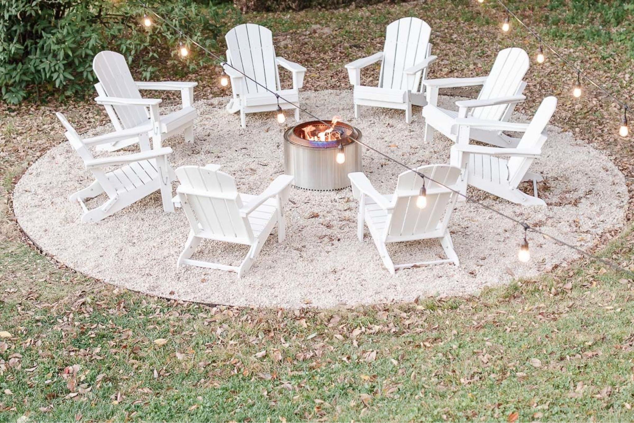 Fire pit gravel patio  

#LTKSeasonal #LTKsalealert #LTKhome
