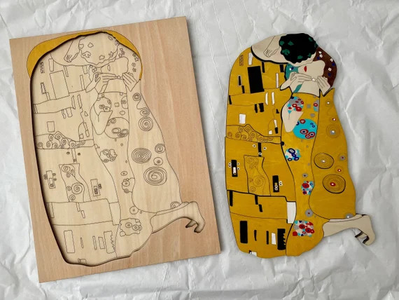 Famous Artist Klimt Montessori Materials Puzzle Toddler | Etsy | Etsy (US)