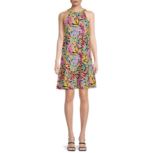 Time and Tru Women's Knit Halter Dress | Walmart (US)