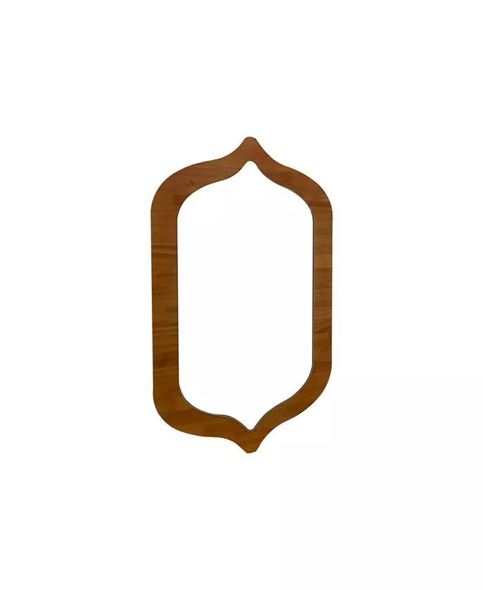 Mirrorize Asymmetrical Wood Mirror, 25 | Macy's