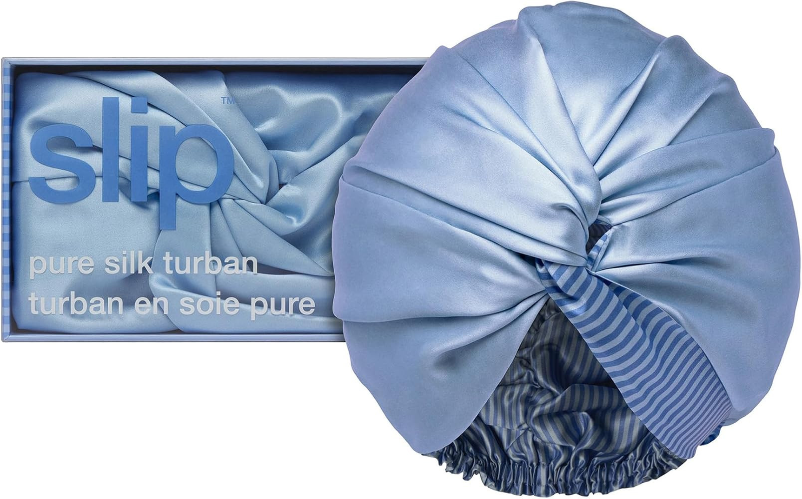 SLIP Pure Silk Turban| 100% Mulberry Silk, Ultra Soft & Gentle on Hair, Prevents Breakage & Frizz | Amazon (US)
