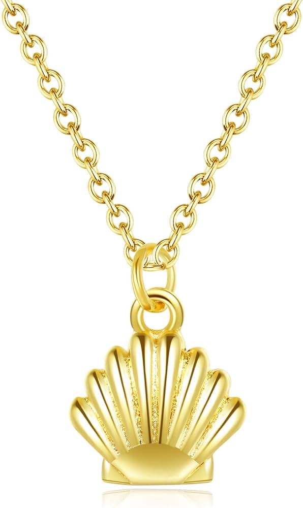BLOSSOM & HUE 18K Gold Plated Delicate Charm Gold Necklaces | Tiny Pendant Layering Chain | Daint... | Amazon (US)