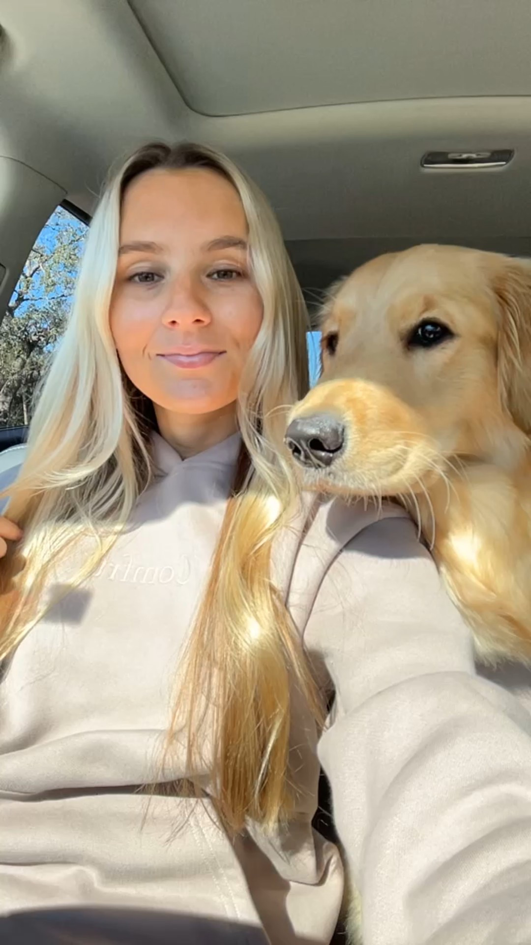 Obsessed with this color and matching with my dog 🤍 #ltkfindsunder50 #comfrt #hoodies #loungeset 

#LTKPets #LTKSaleAlert #LTKGiftGuide