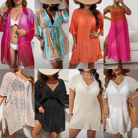 Plus size swimsuit cover 

Crochet covers are everywhere so I searched for some great prices options. 

Sheer cover | crochet swim cover | plus | curvy | colorful swim cover | beach vacation | vacation outfit | summer | pool 

#LTKunder50 #LTKcurves #LTKswim