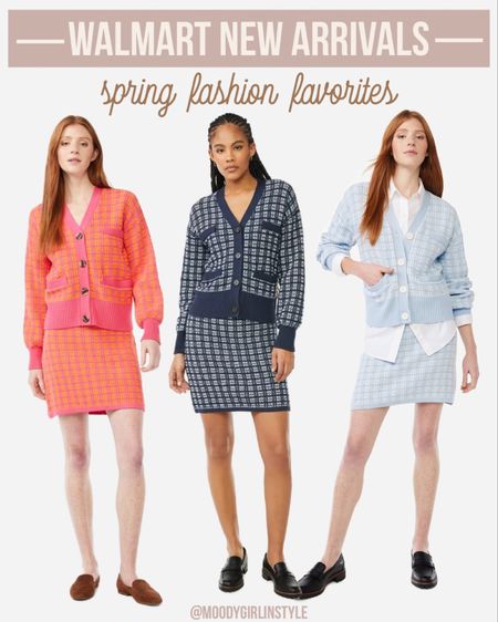 Walmart fashion finds that caught my eye recently! Loving this chic tweed sweater set. Spring style, spring fashion, @walmart, Walmart style, Walmart dresses, free assembly, Walmart fashion

#Walmartstyle #WalmartFashion, Walmart finds #springfashion 

#LTKstyletip #LTKFind #LTKcurves #LTKunder50 #LTKworkwear #LTKSeasonal