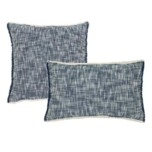 Grayton Slubby Fringed Pillow | Ballard Designs, Inc.
