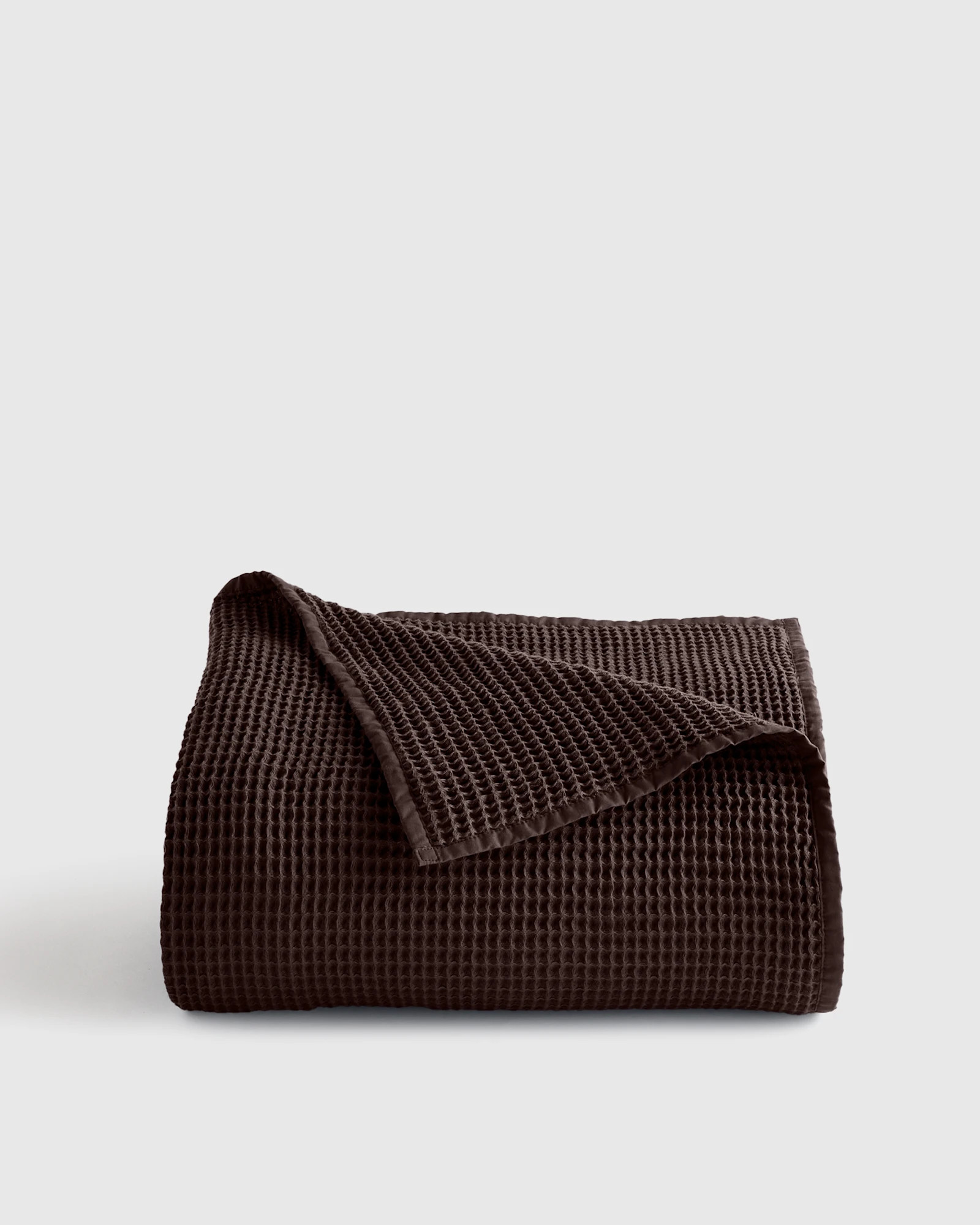 Quince | Organic Waffle Bed Blanket in Dried Sage, Size Twin, Cotton | Quince