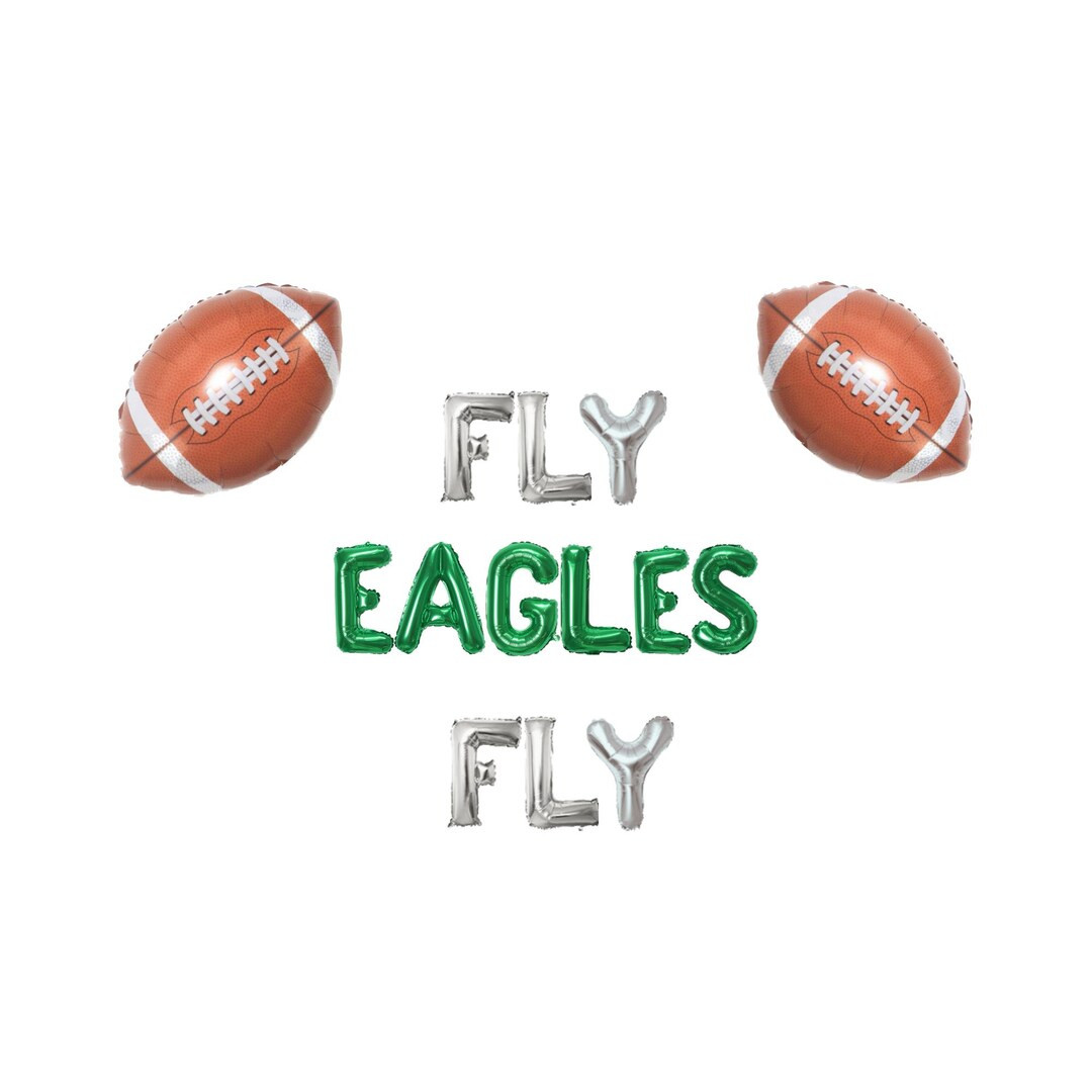 Fly Eagles Fly Banner 16 Inches Philadelphias Eagles Go Birds NFL Party Decor 2025 Super Bowl Foo... | Etsy (US)