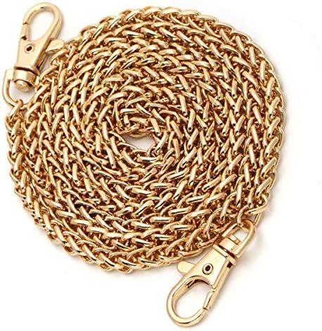 Amazon.com: Purse Chain Replacement, Luxiv Women Purse Chains Gold Handbag Chains DIY Shoulder Cr... | Amazon (US)