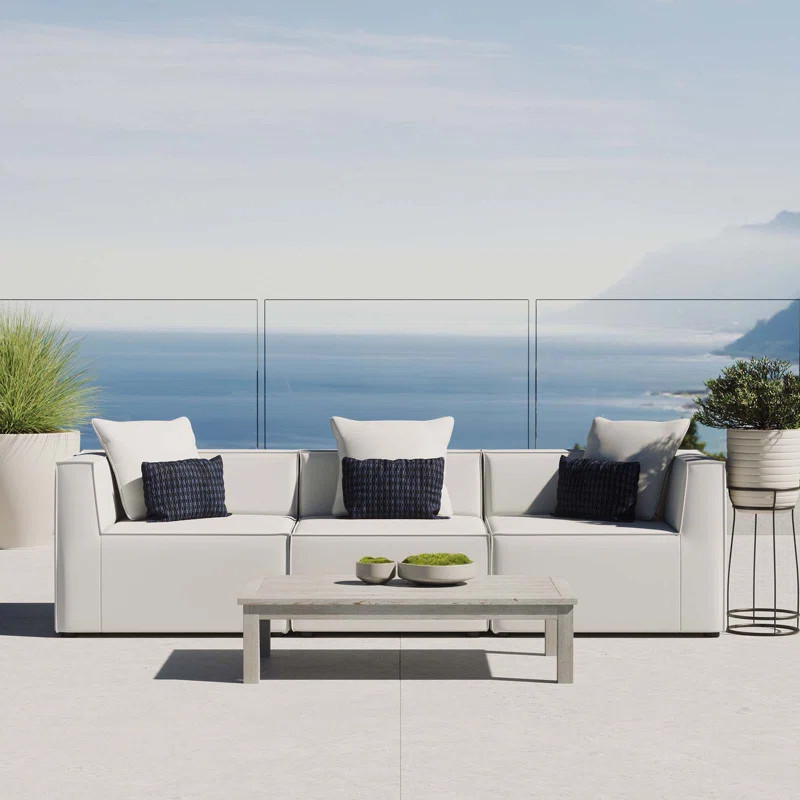 Saybrook Outdoor Patio Upholstered 3-Piece Sectional Sofa | Wayfair North America