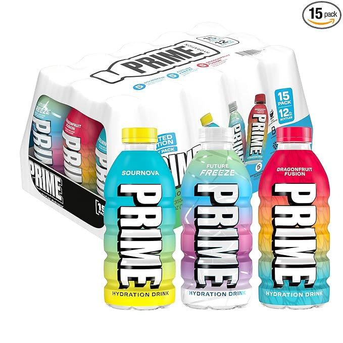PRIME Hydration VARIETY Sports Drinks, Electrolyte Enhanced to Replenish Fluids, 177mg BCAAs, B V... | Amazon (US)