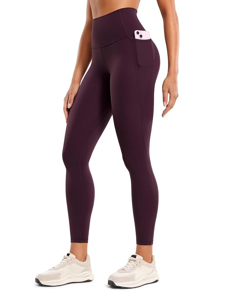 CRZ YOGA Womens Butterluxe Workout Leggings 25 Inches - High Waisted Gym Yoga Pants with Pockets ... | Amazon (US)