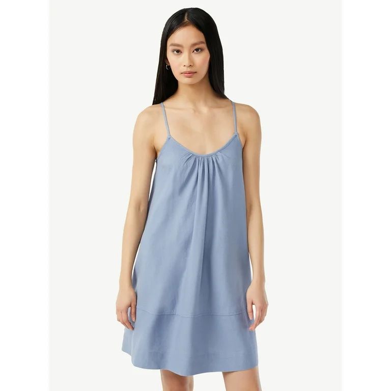 Free Assembly Women's Sleeveless Swing Dress | Walmart (US)