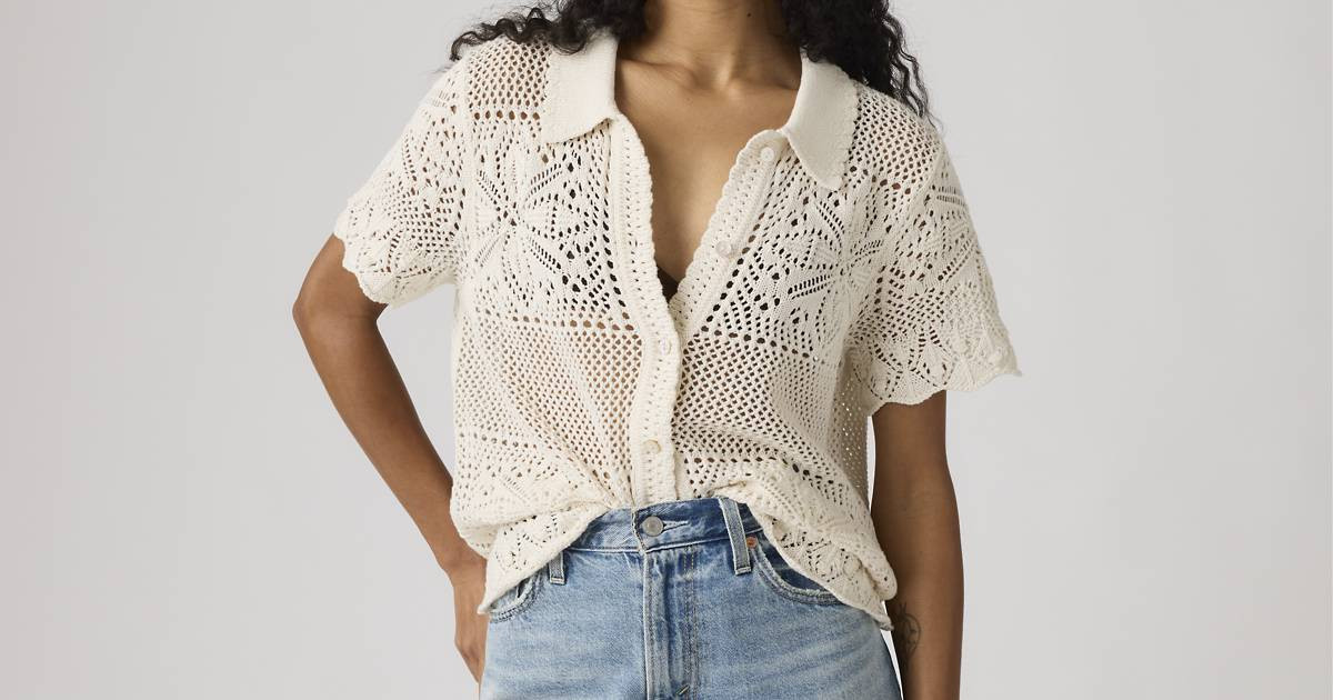 Susanna Floral Crochet Shirt - White | Levi's\u00ae US | Levi's US
