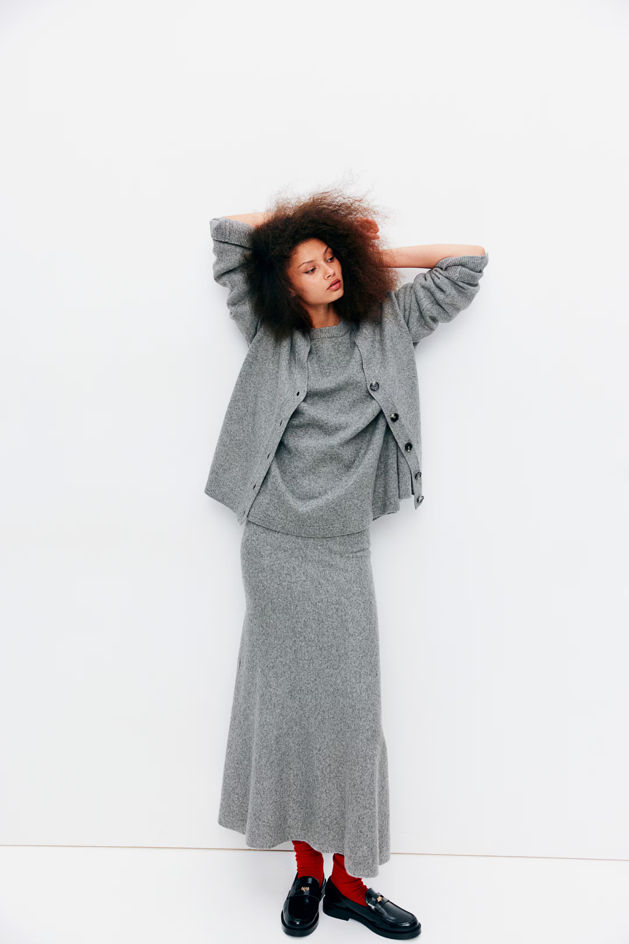 Knitted cardigan - Grey marl - Ladies | H&M GB | H&M (UK, MY, IN, SG, PH, TW, HK)